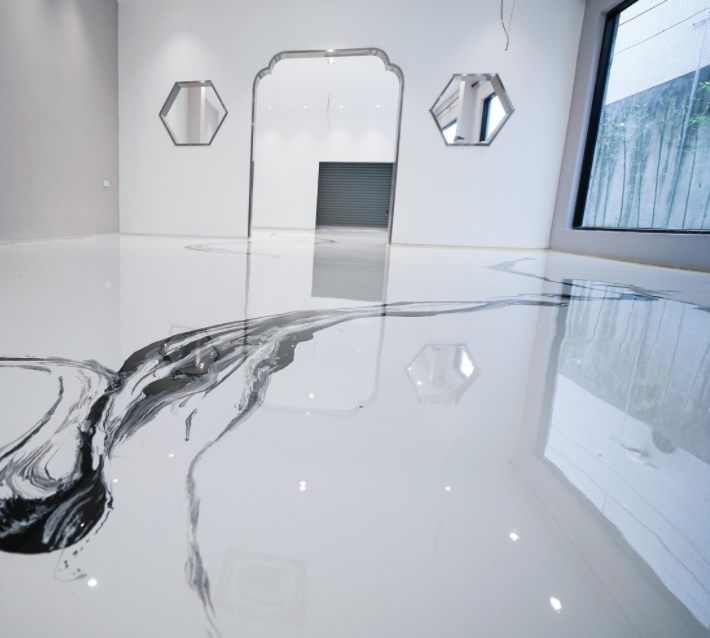 水墨艺术地坪 - 环氧地坪漆 固化地坪 耐磨地坪